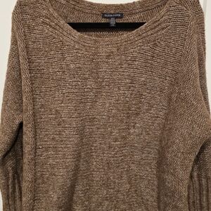 Eileen Fisher Women's Tan Crew Neck Sweater Alpaca
